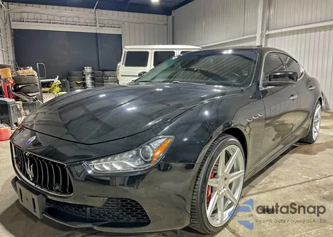 2014 Maserati Ghibli S z USA, uszkodzony, nr VIN ZAM57RTA9E1112724